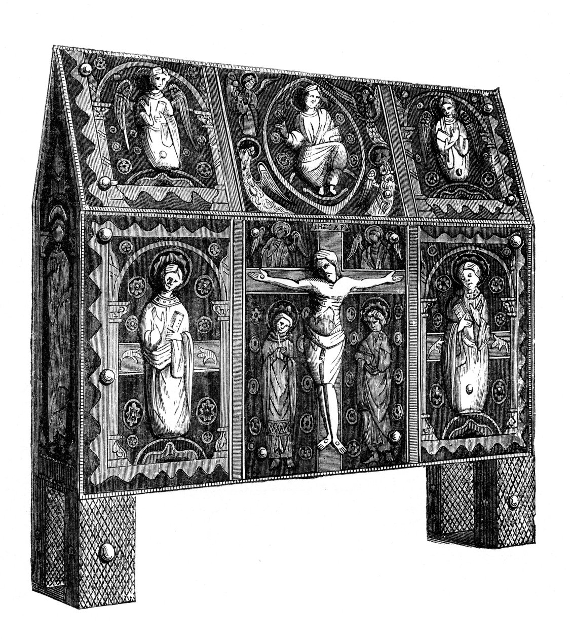 Heiligdom, 12e eeuw, 1870 door Unbekannt