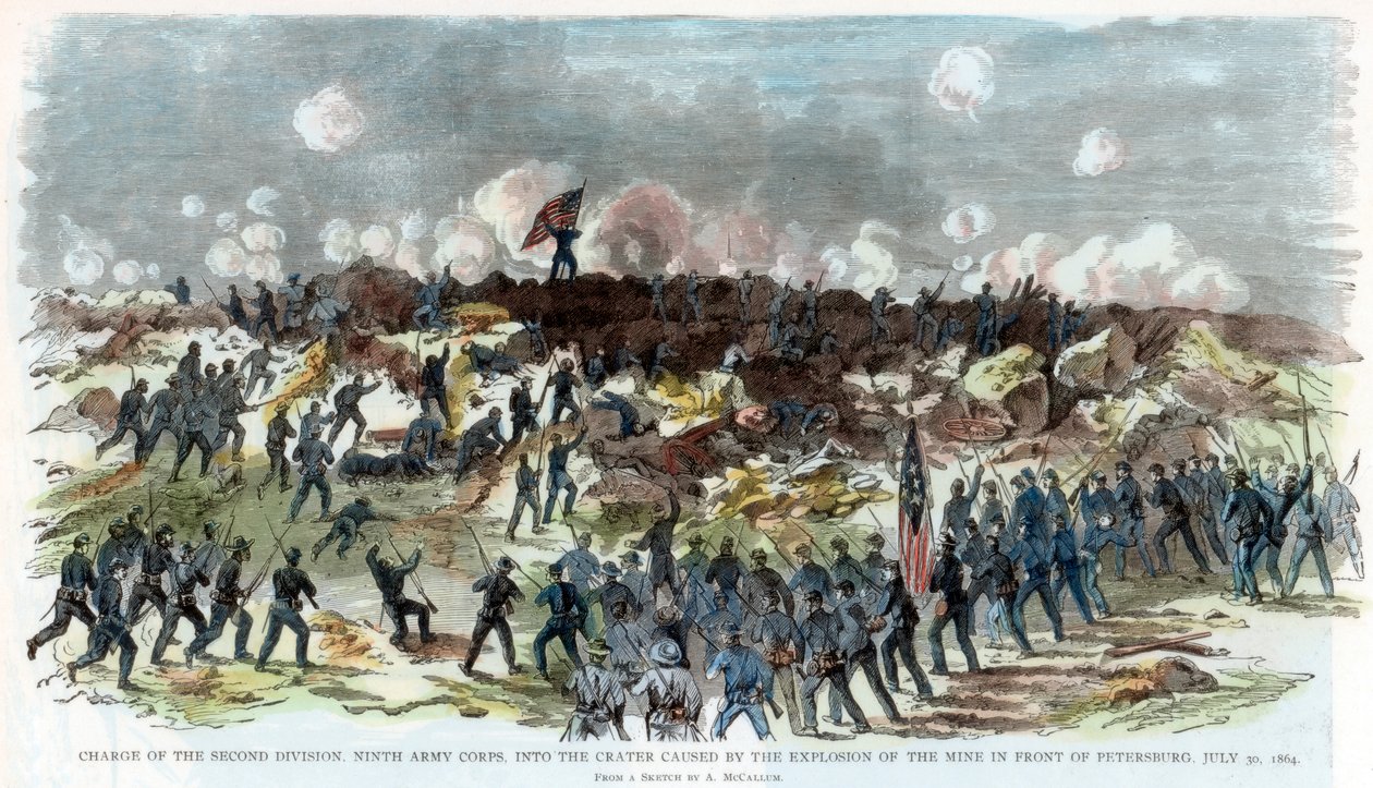 Beleg van Petersburg, Virginia, Amerikaanse Burgeroorlog, 30 juli 1864 door Unbekannt