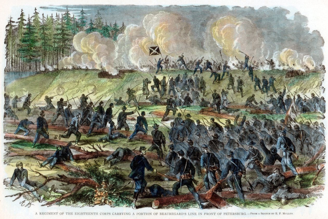 Belegering van Petersburg, Virginia, Amerikaanse Burgeroorlog door Unbekannt