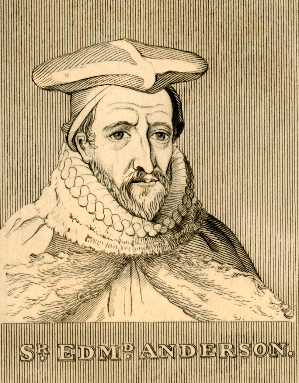 Sir Edmund Anderson, 1530-1605, 1830 door Unbekannt