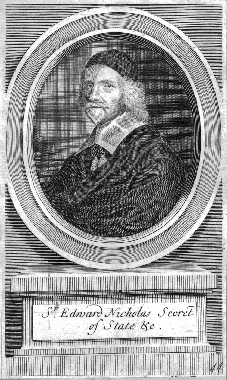 Sir Edward Nicholas, Staatssecretaris, midden-late 17e eeuw door Unbekannt