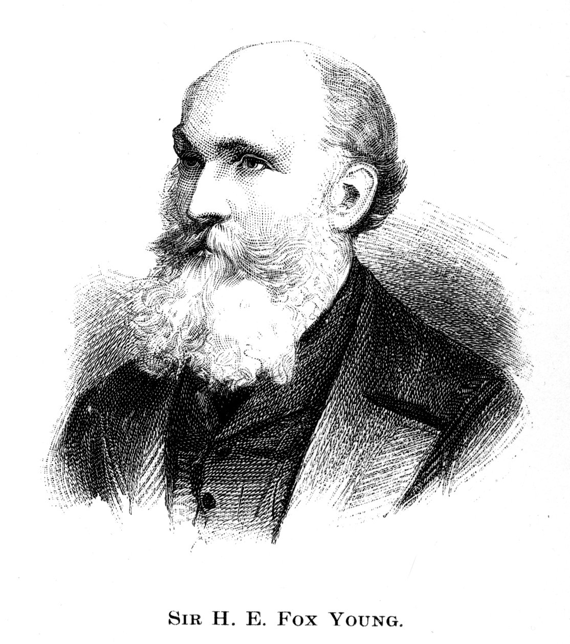 Sir Henry Edward Fox Young, 1886 door Unbekannt