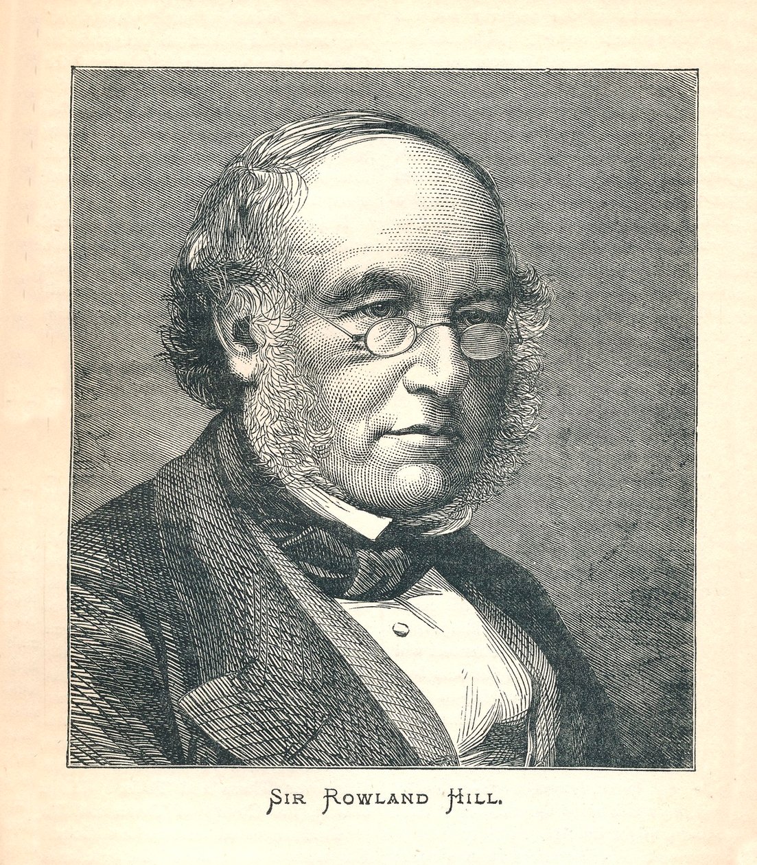 Sir Rowland Hill, bedenker van de postzegel, 1893 door Unbekannt