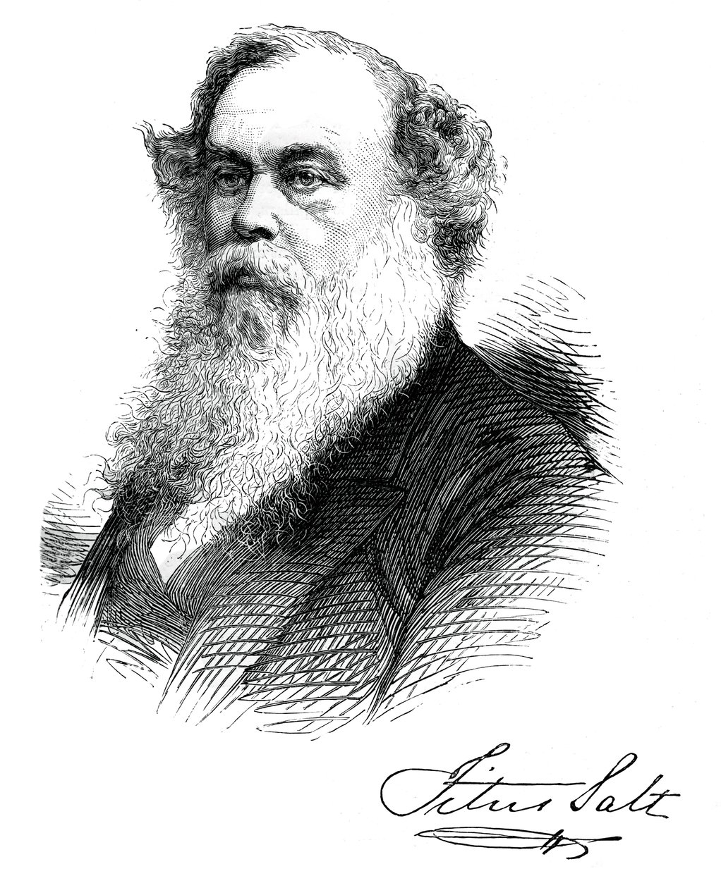 Sir Titus Salt, Britse fabrikant en weldoener, ca. 1880 door Unbekannt