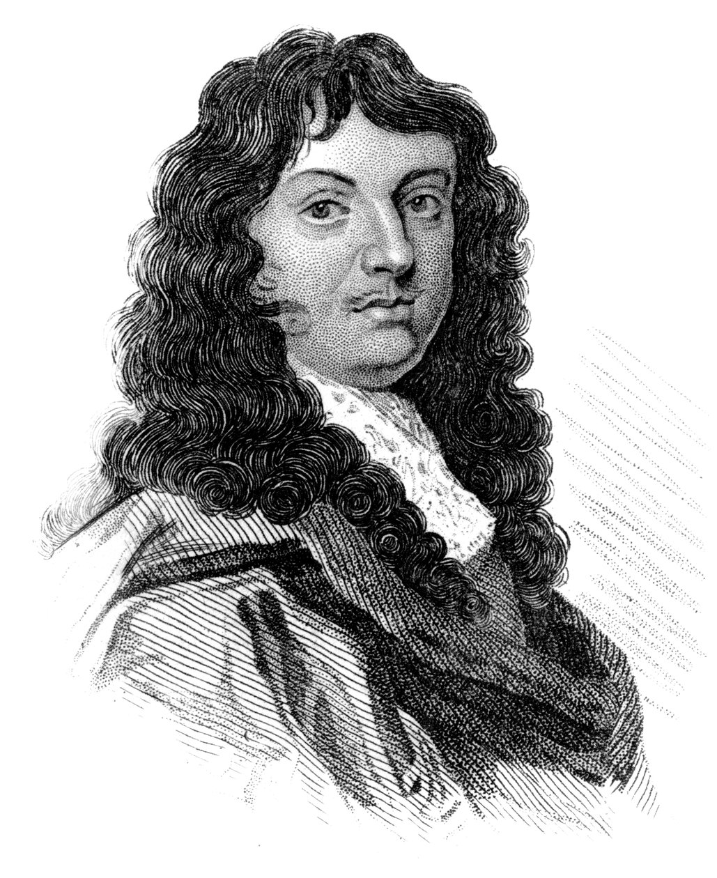 Sir William Temple, 17e-eeuwse Engelse staatsman en essayist, ca. 1850 door Unbekannt