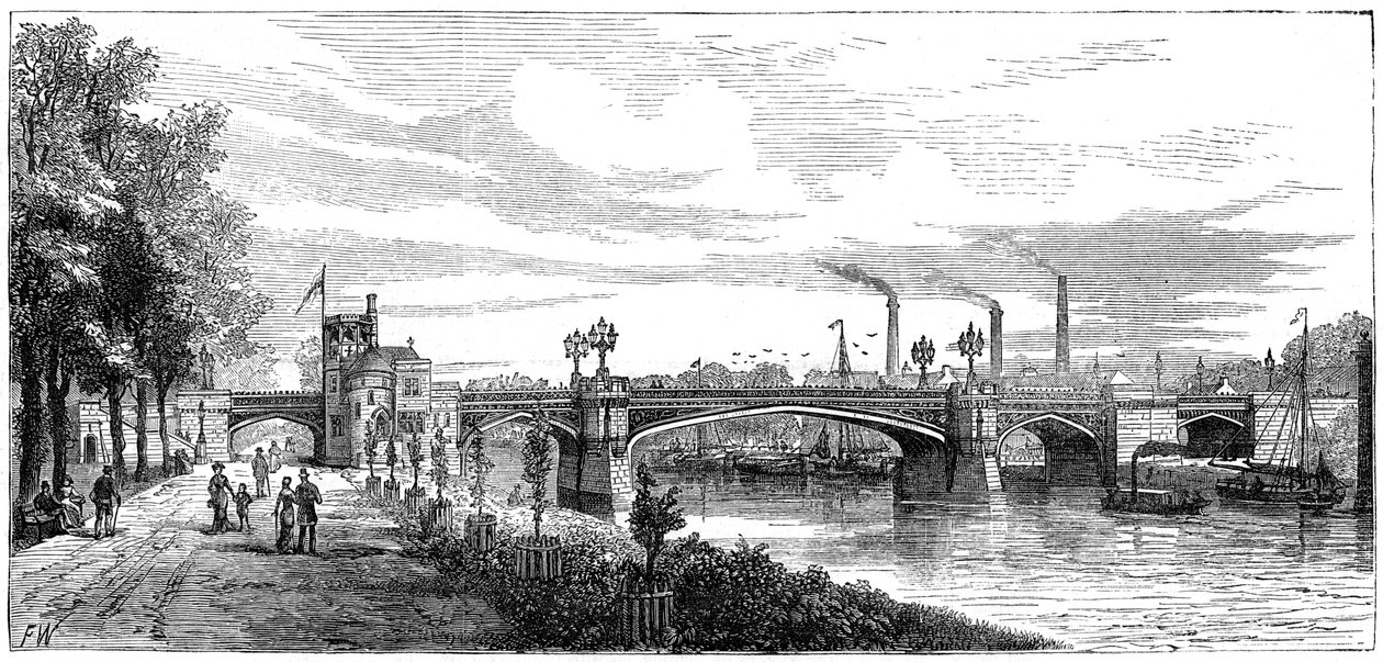 Skeldergate Brug, York. Noord-Yorkshire, 19e eeuw door Unbekannt