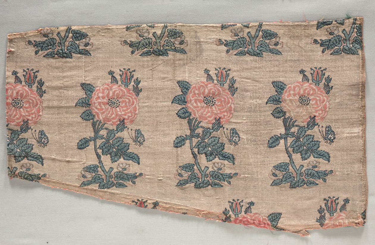Mouw met rozenstruiken en vlinders, begin 1600s door Unbekannt