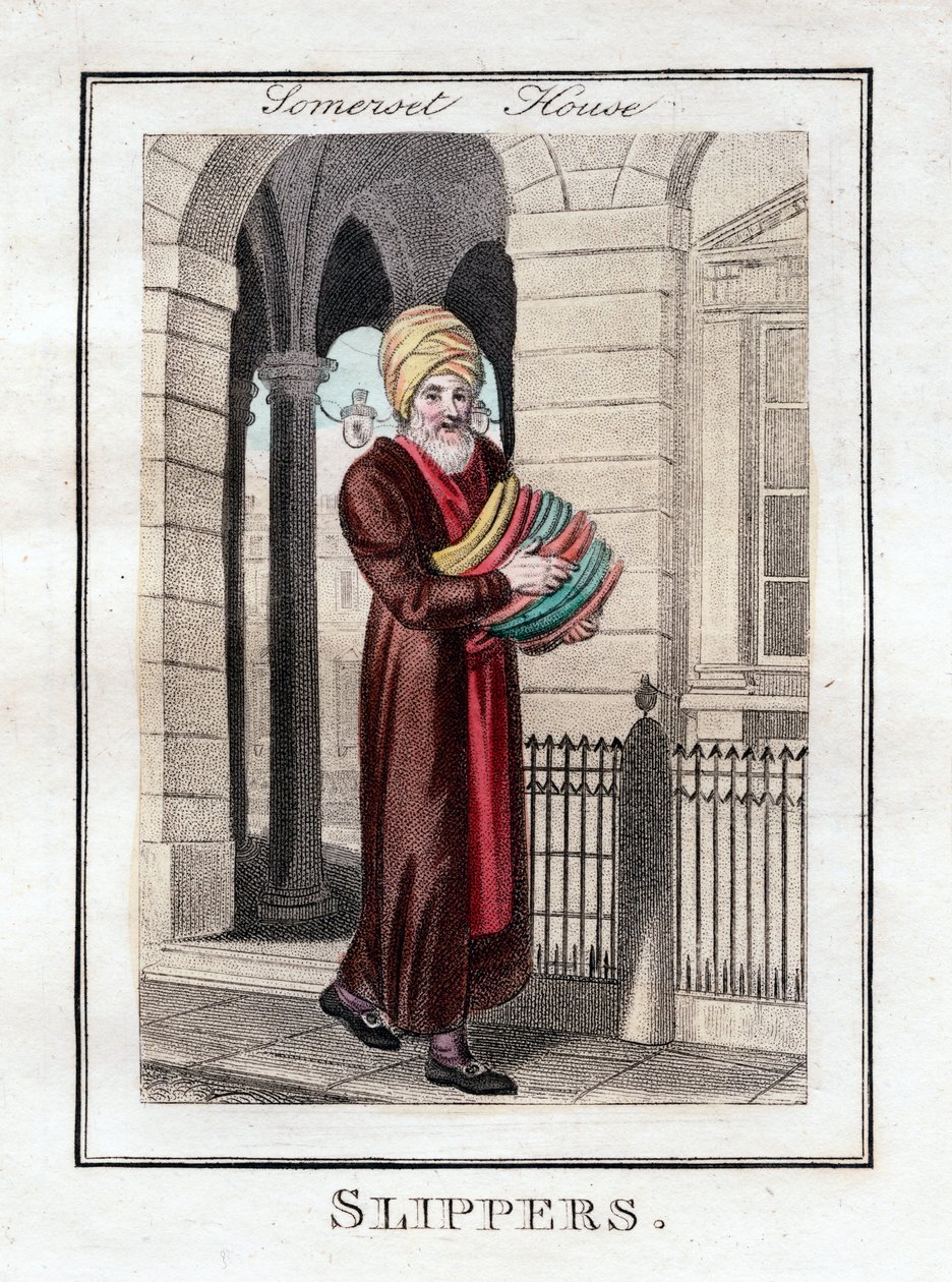 Pantoffels, Somerset House, Londen, 1805 door Unbekannt