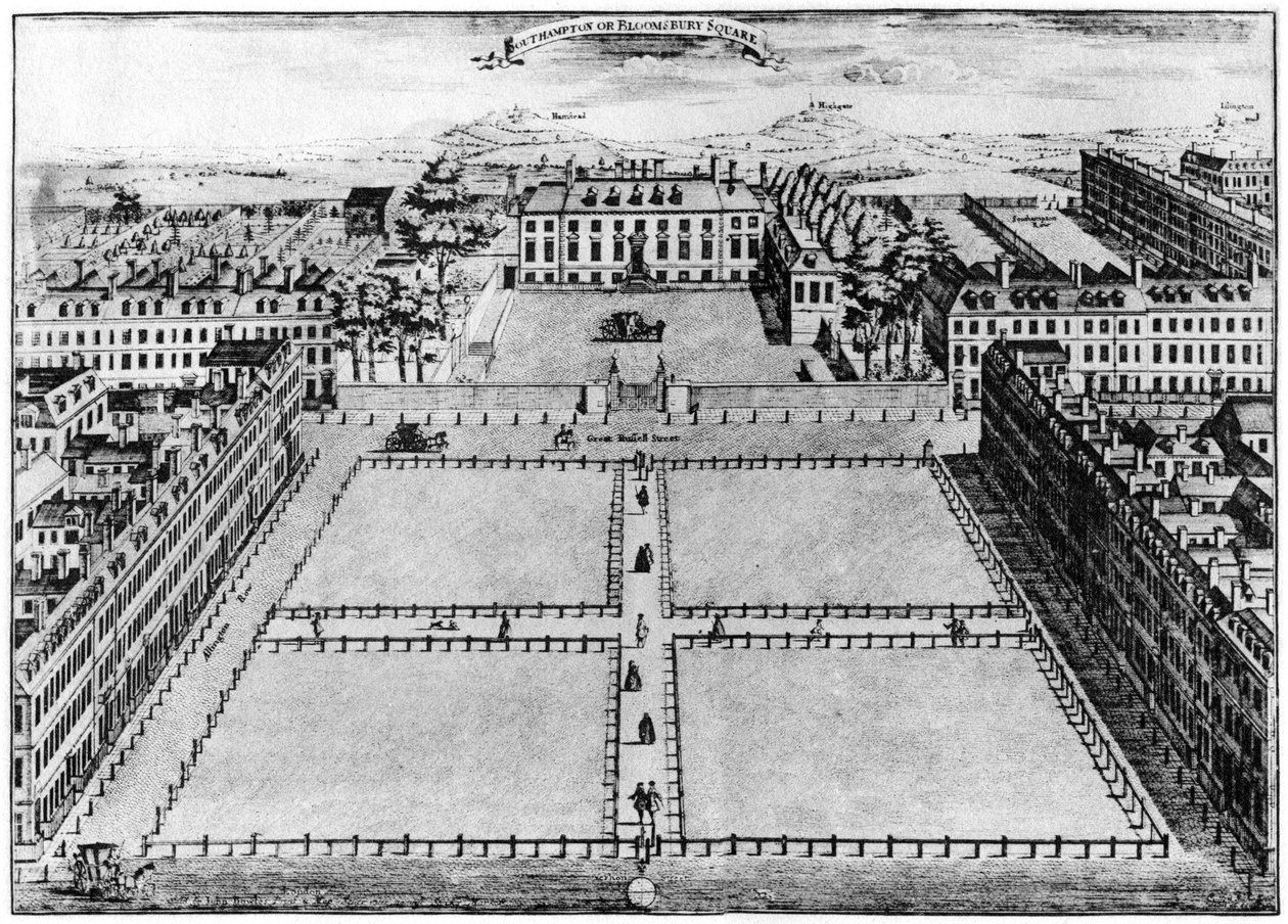 Southampton of Bloomsbury Square, Londen, 18e eeuw 1907 door Unbekannt