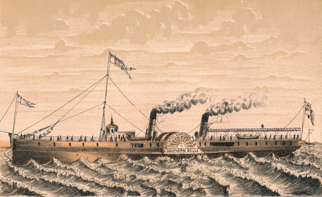 Southern Belle tussen Toronto, Niagara en Buffalo..., midden-late 19e eeuw door Unbekannt