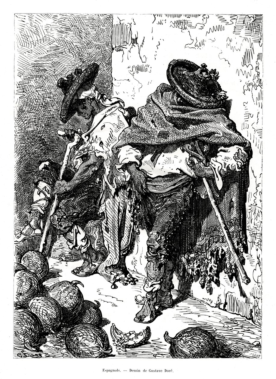 Spanjaarden, 1886 door Unbekannt