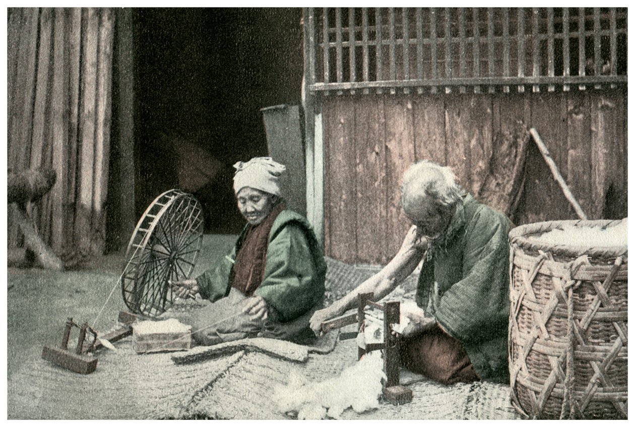 Katoen spinnen, Japan, 1904 door Unbekannt