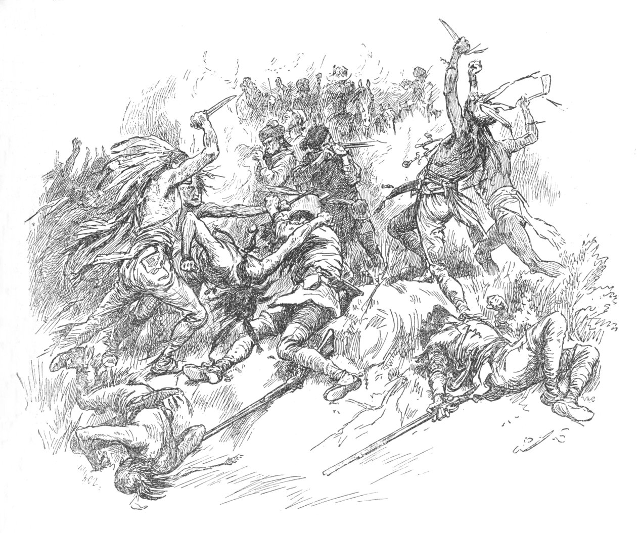 Sprong uit het moeras en vloog naar de kelen van de beroemde scherpschutters, 1902 door Unbekannt