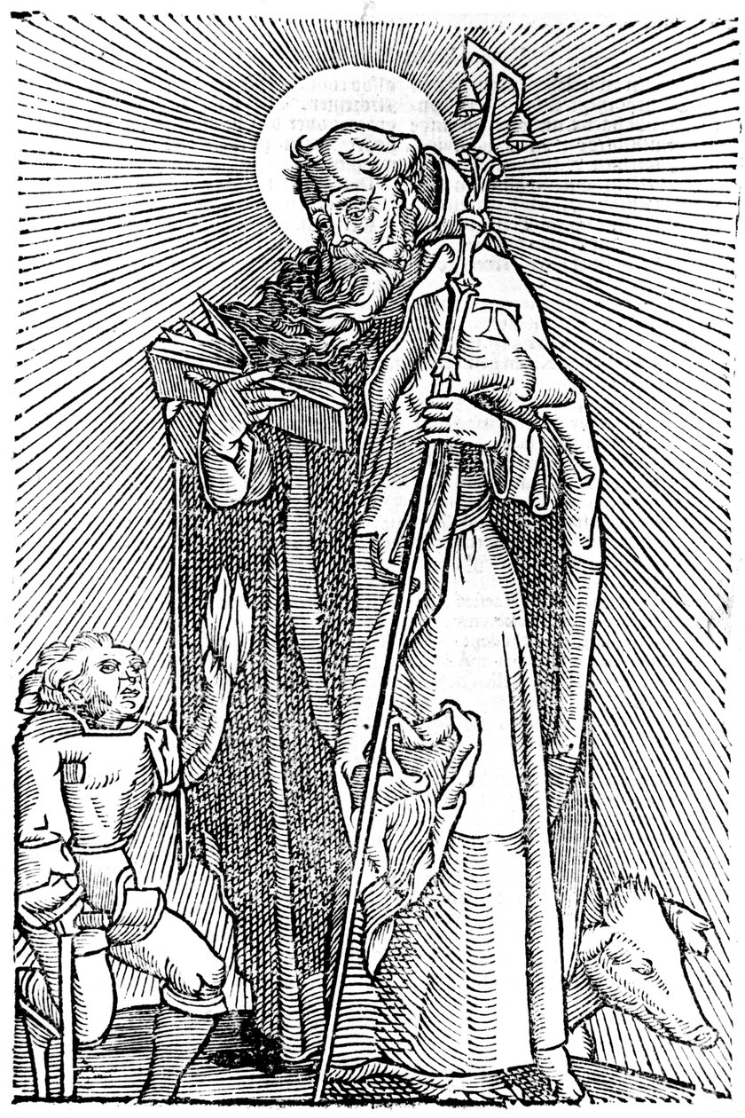 Sint Antonius de Grote, Egyptische esthetiek door Unbekannt