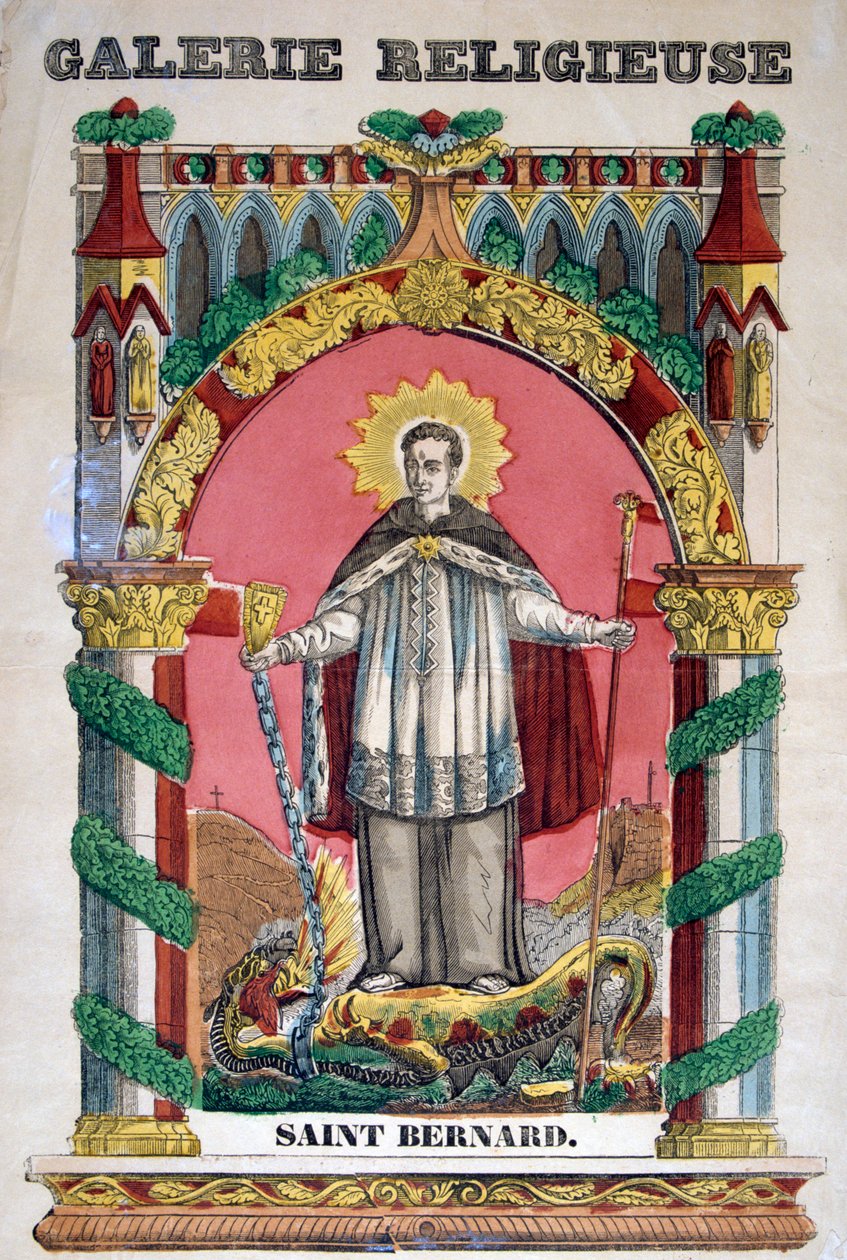 St Bernard van Clairvaux, 19e eeuw door Unbekannt