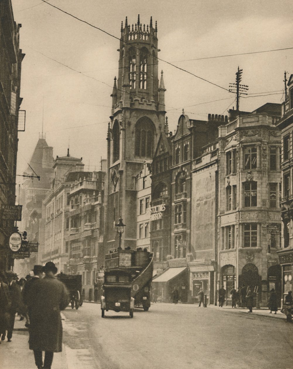 St. Dunstans Fleet Street, Izaak Waltons parochiekerk, ca. 1935 door Unbekannt