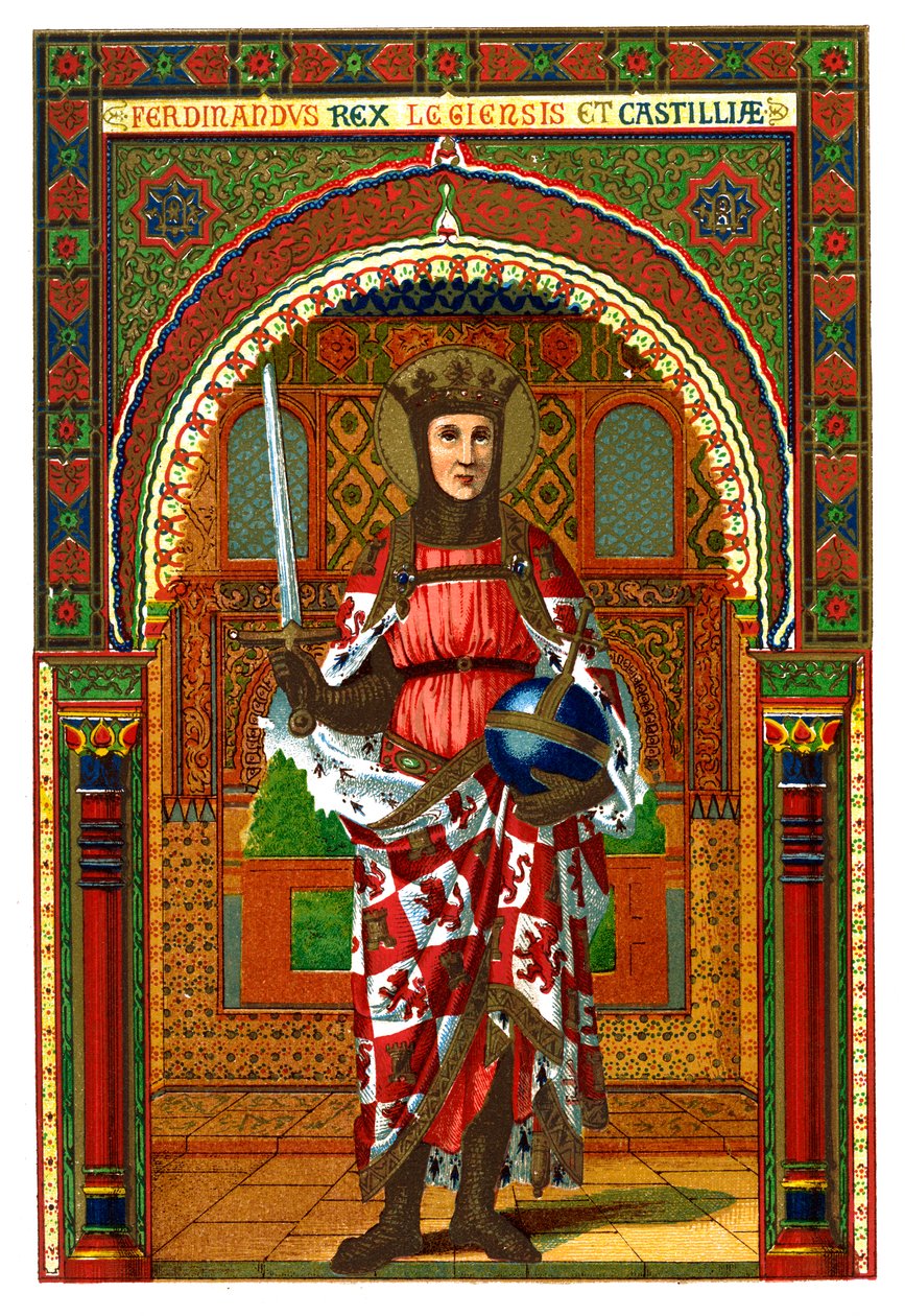 Sint Ferdinand Ferdinand III van Castilië en León door Unbekannt