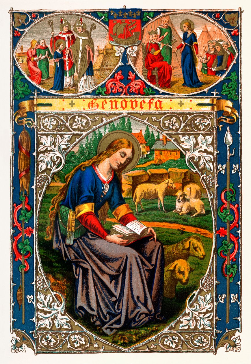 Sint Genoveva, 1886 door Unbekannt