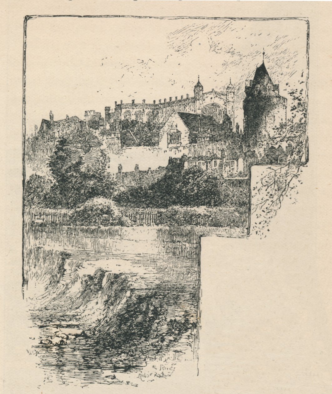 St. Georges Kapel vanaf de Rivier, 1895 door Unbekannt
