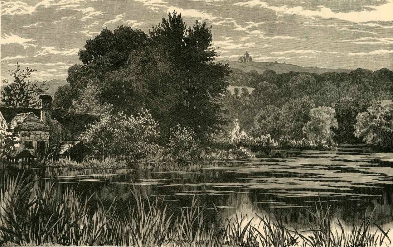St. Marthas. Vanaf Lower Postford Pond, 1898 door Unbekannt