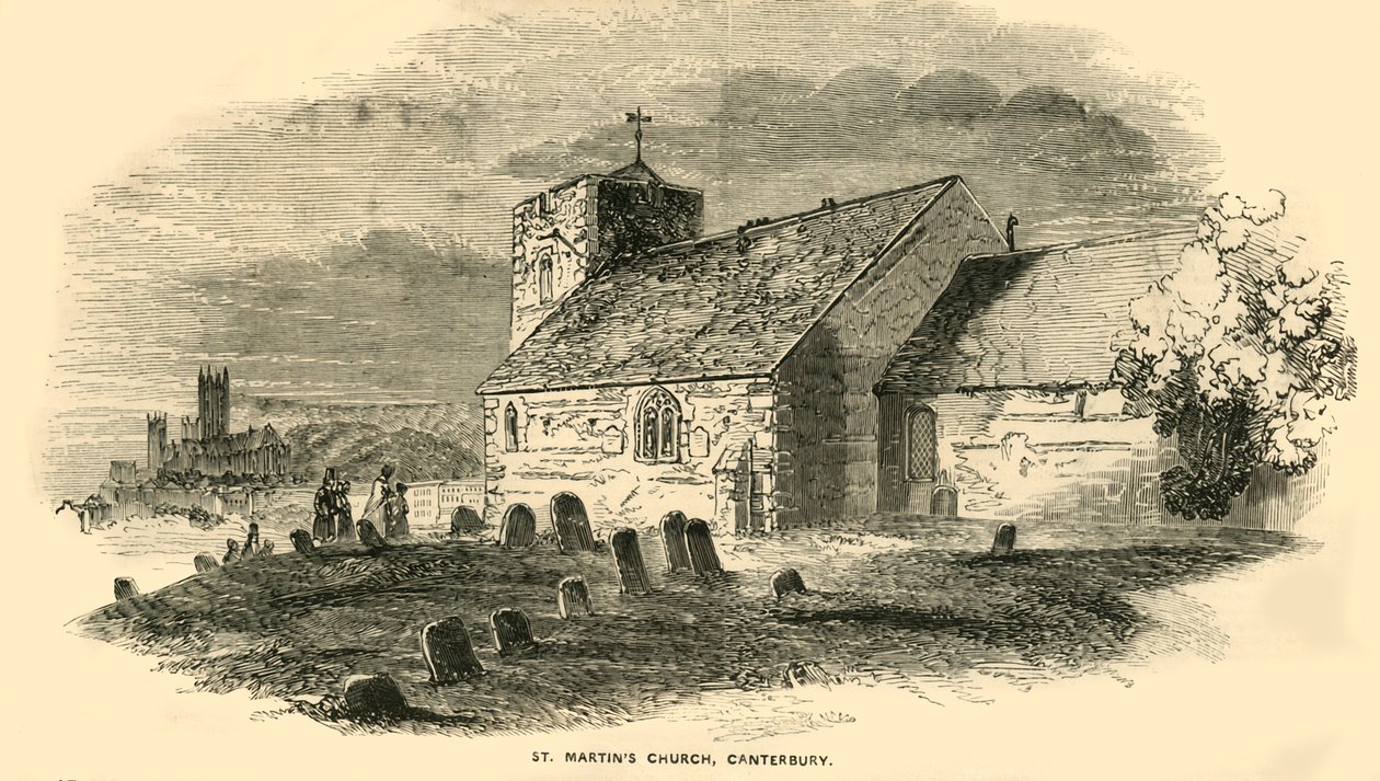 St. Martins Kerk, Canterbury, Kent, c1850 door Unbekannt