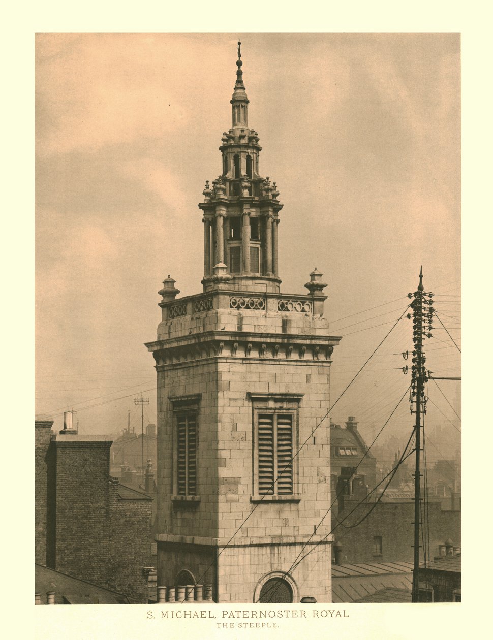 St Michael, Paternoster Royal, De Toren door Unbekannt