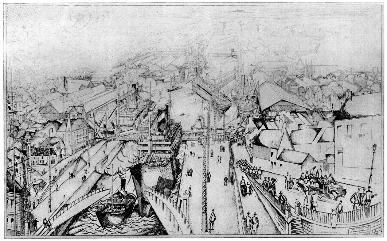 St Nazaire, 1924 door Unbekannt
