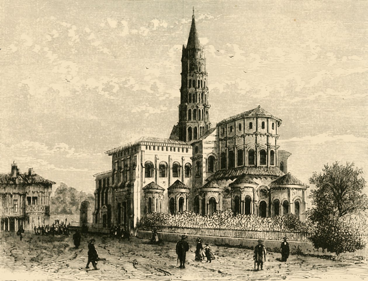St. Sernin, Toulouse, 1890 door Unbekannt