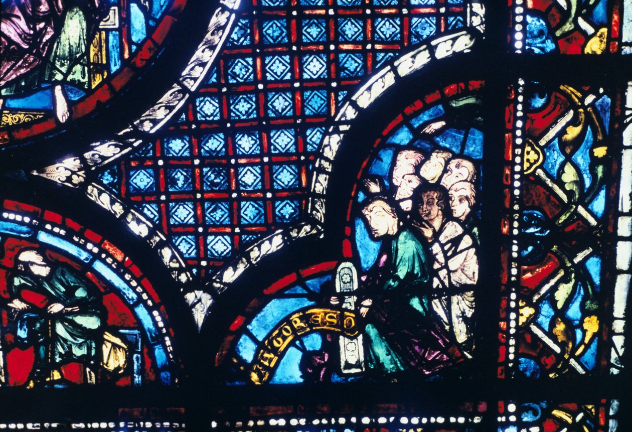 Glas-in-lood, Kathedraal van Chartres, Frankrijk, 1194-1260 door Unbekannt