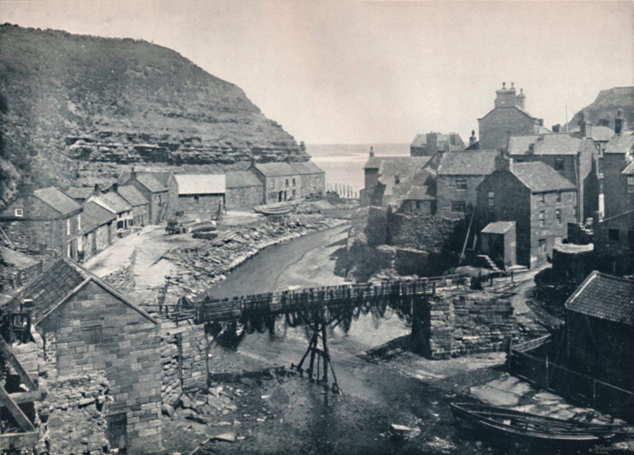 Staithes - Uitzicht op de zee, 1895 door Unbekannt