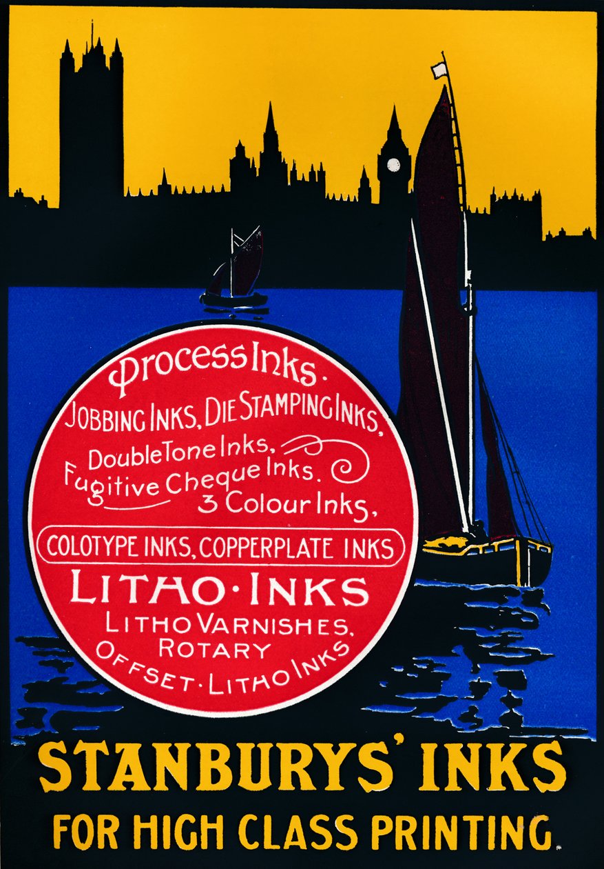 Stansburys inkt voor schilderen van hoge kwaliteit, 1910 door Unbekannt