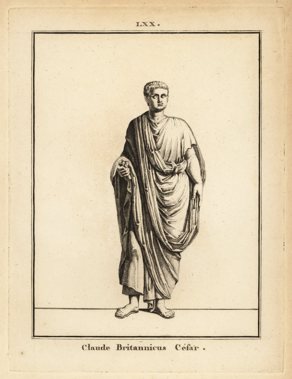 Standbeeld van de Romeinse keizer Claudius, Tiberius Claudius Caesar Augustus Germanicus door Unbekannt