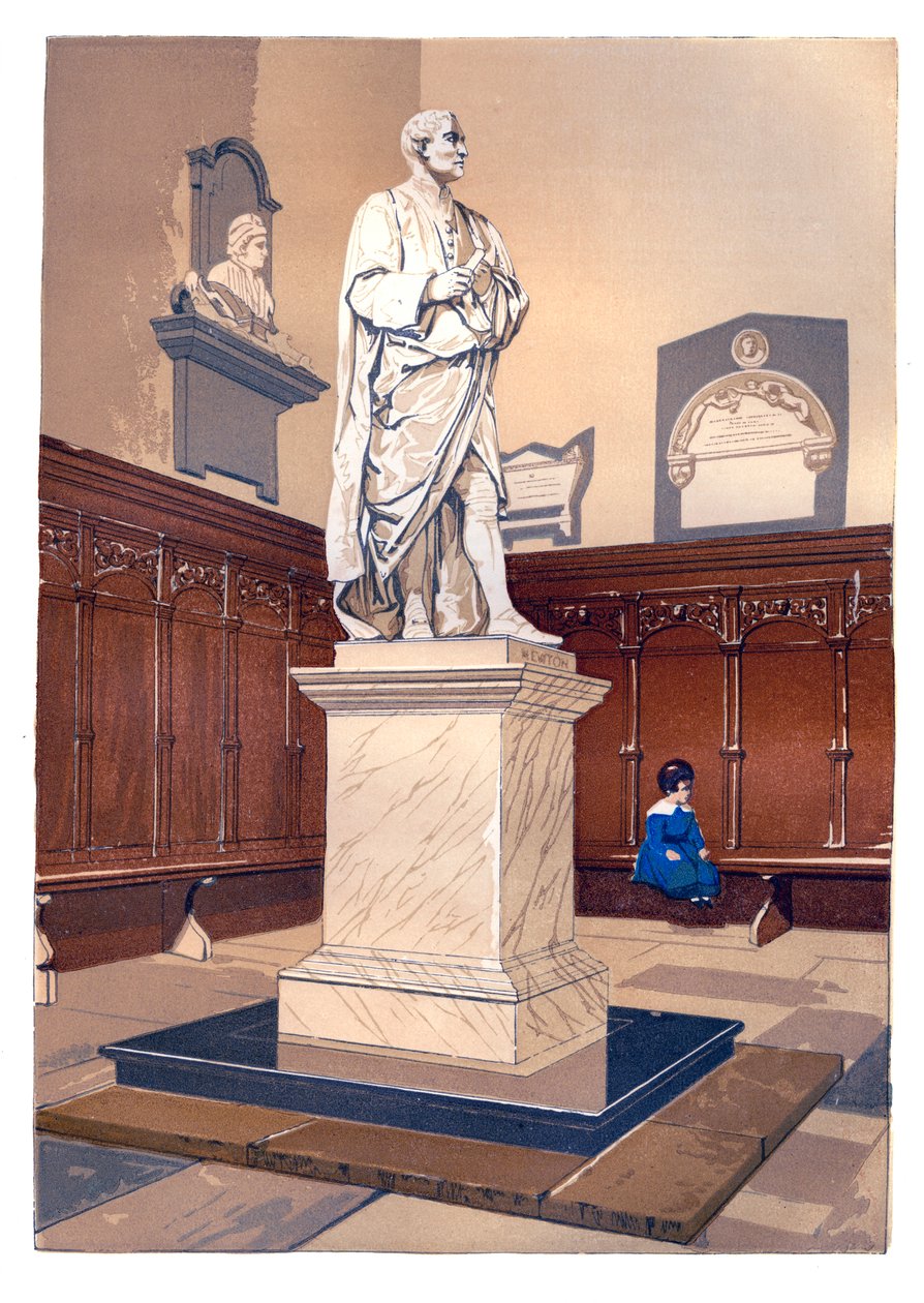 Standbeeld van Sir Isaac Newton in de Kapel van Trinity College, Cambridge door Unbekannt