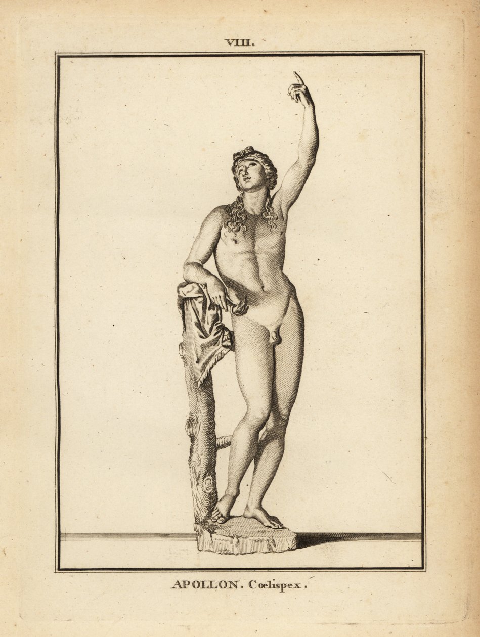 Beeld van de Romeinse god Apollo Coelispex, kijkend naar de hemel door Unbekannt