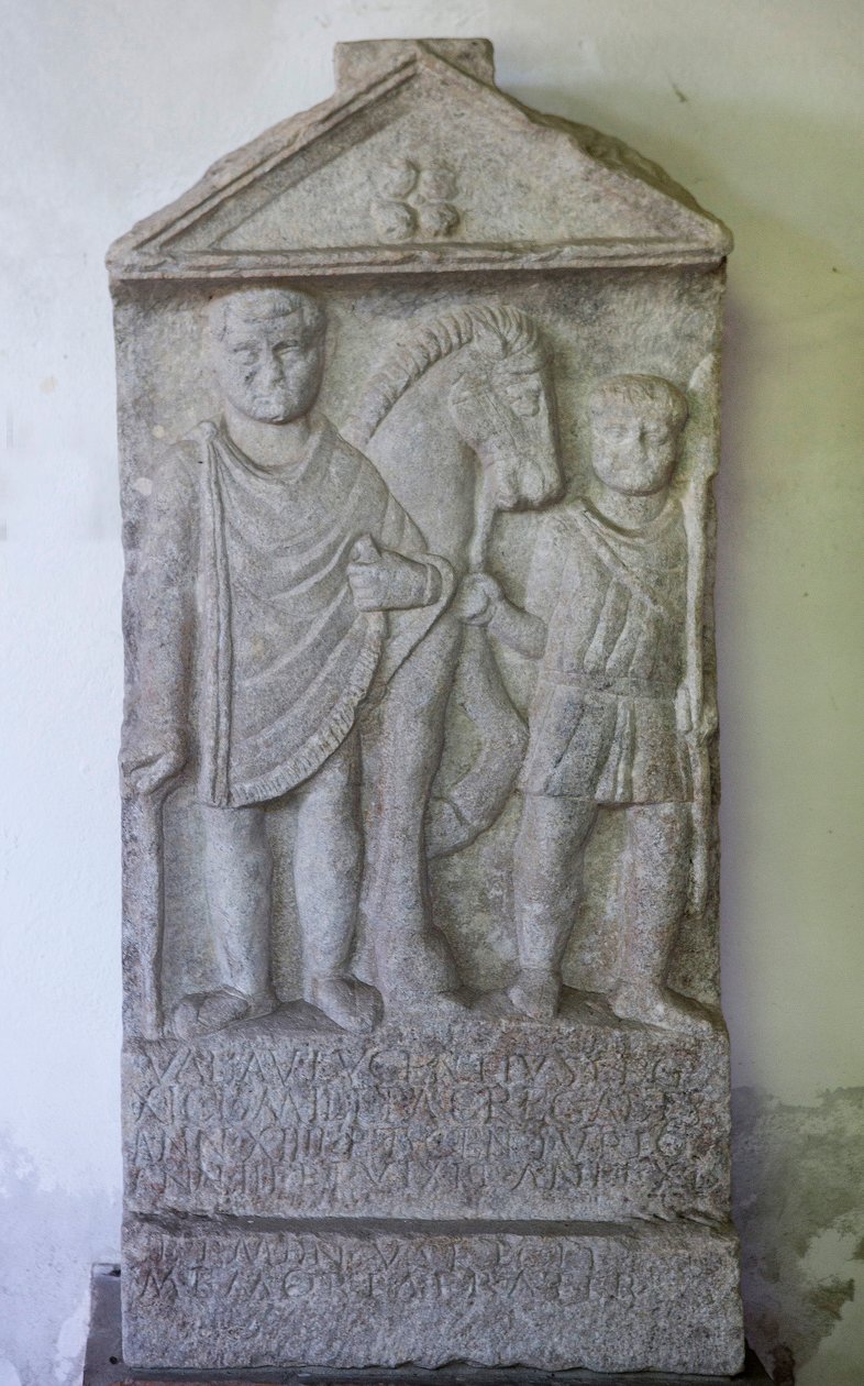Stele, Valerio Alucenzio, steen, III eeuw door Unbekannt