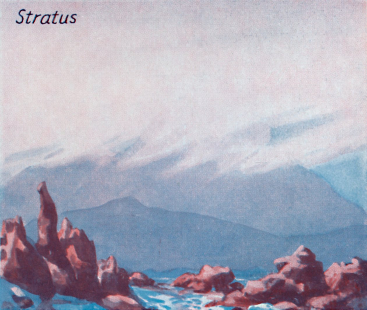 Stratus - Een dozijn van de belangrijkste wolkenvormen in de lucht, 1935 door Unbekannt