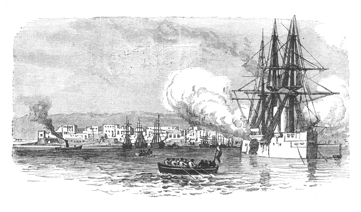 Suakim, vanaf de Zee, ca. 1885 door Unbekannt
