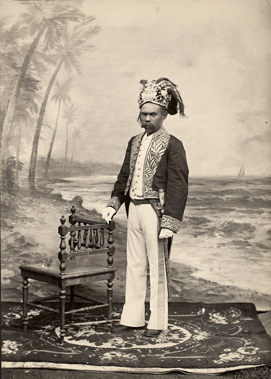 Sultan van Batjan, Pulau Bacan, Molukken, Indonesië door Unbekannt