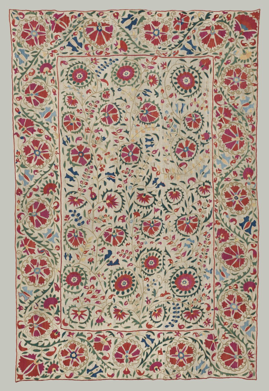 Suzani: gordijn of bedekking, ca. 1800 door Unbekannt