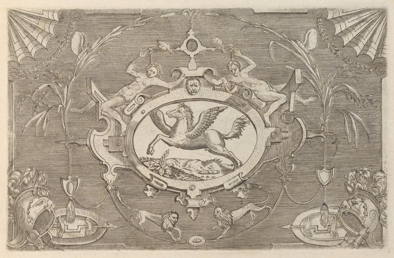 Targhe ed altri ornati di varie e capricciose invenzioni Cartouches en andere ornamenten door Unbekannt
