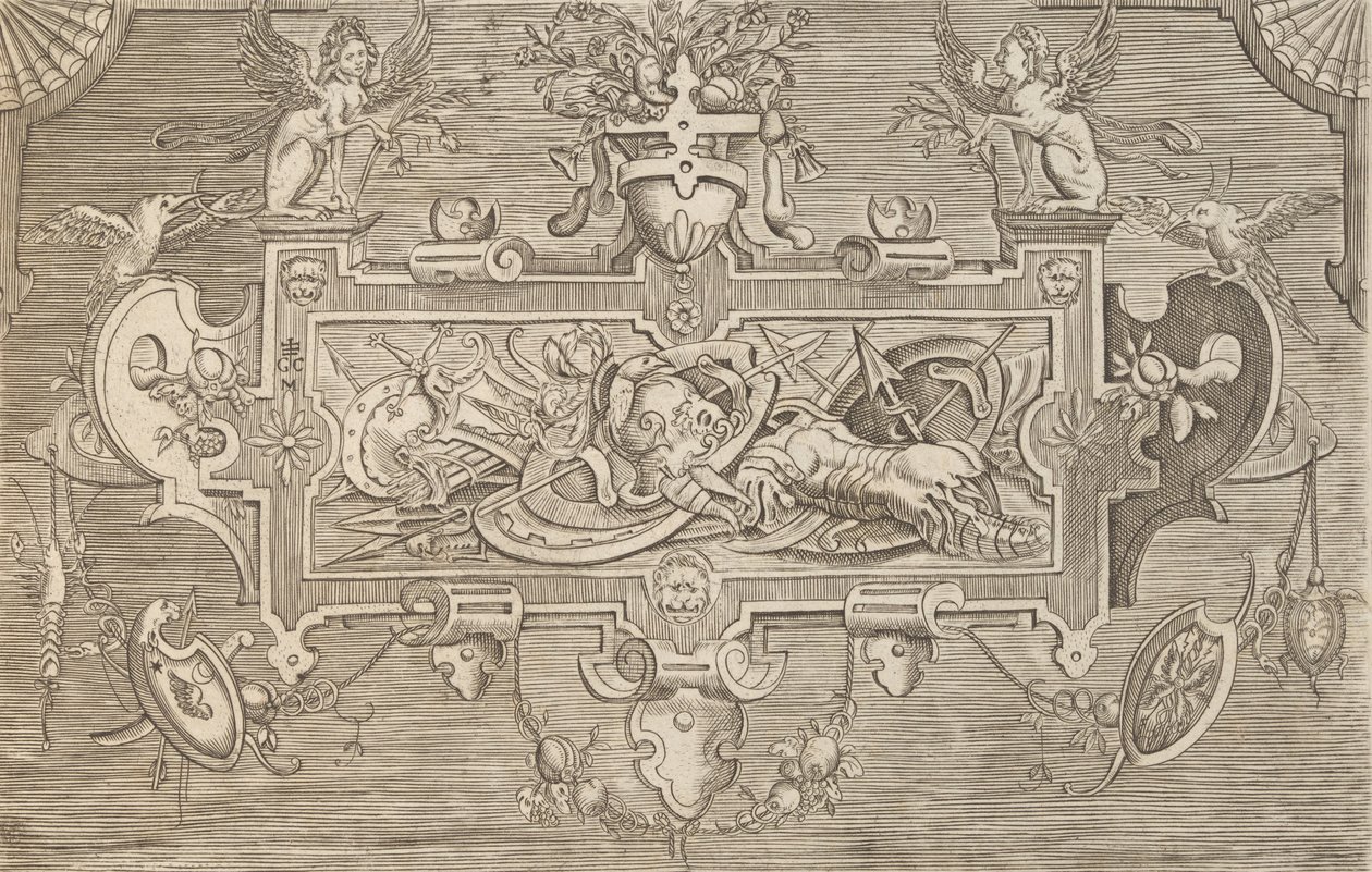 Targhe ed altri ornati di varie e capricciose invenzioni Cartouches en andere ornamenten, 1773 door Unbekannt