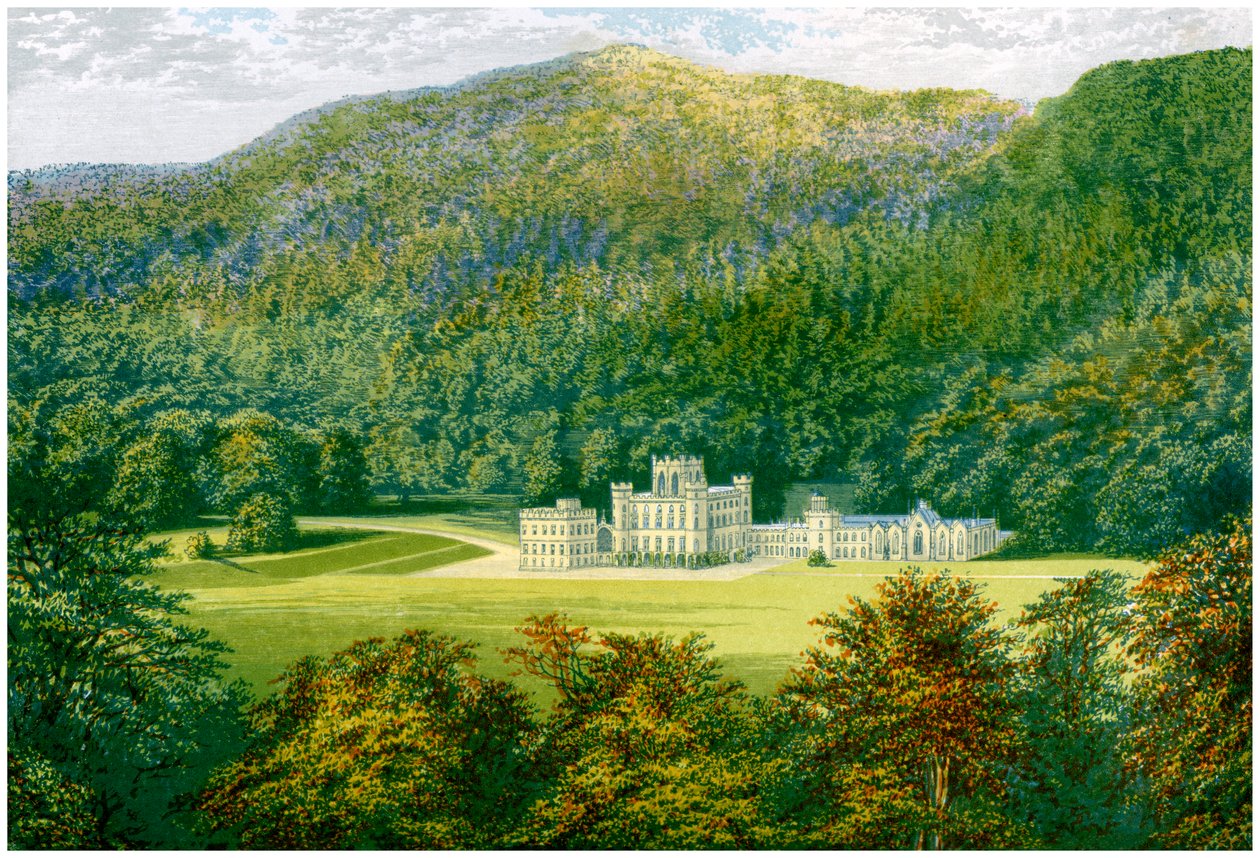 Taymouth Castle, Perthshire, Schotland, huis van de Graaf van Breadalbane, ca. 1880 door Unbekannt