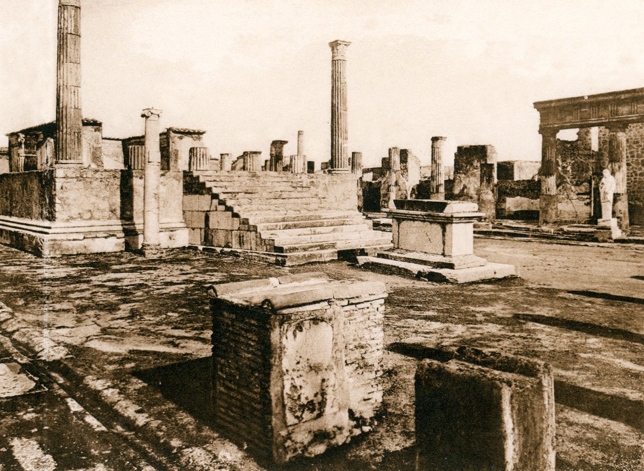 Tempio di Giove, Pompeii, Italië, ca. 1900s door Unbekannt