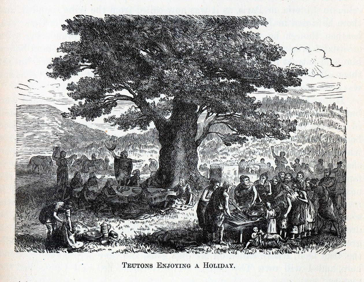 Teutonen Genieten van een Vakantie, 1882 door Unbekannt