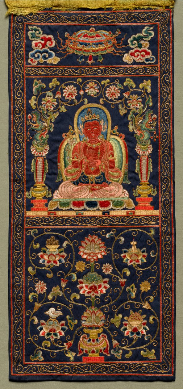 Thangka met de Zevende Bodhisattva, 1368 - 1424 door Unbekannt