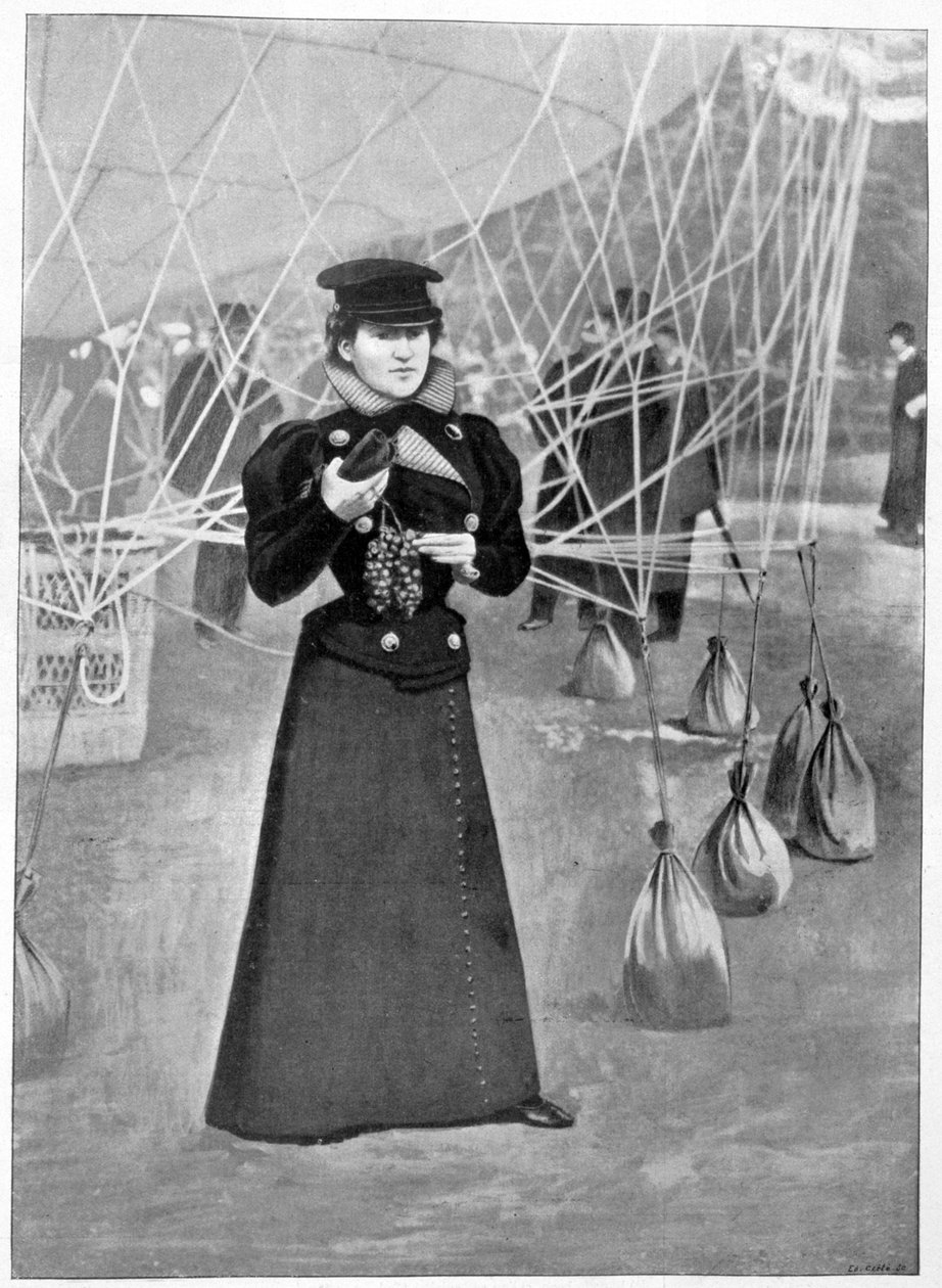 De Aero Club, kostuum van een vrouwelijke ballonvaarder, 15 november 1898 door Unbekannt