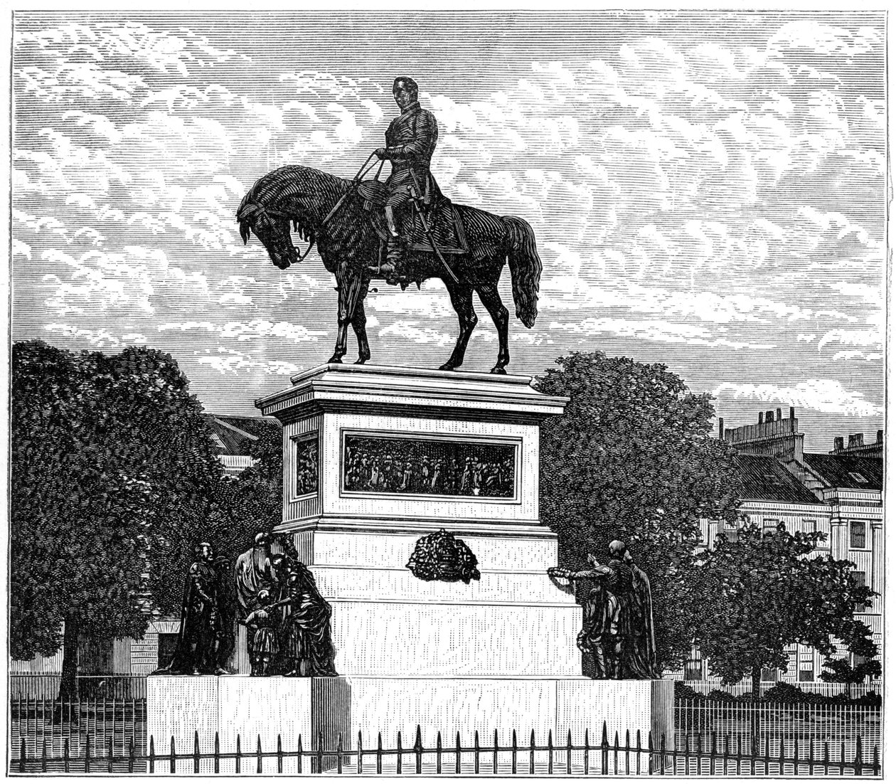 Het Albert Memorial, Charlotte Square, Edinburgh door Unbekannt
