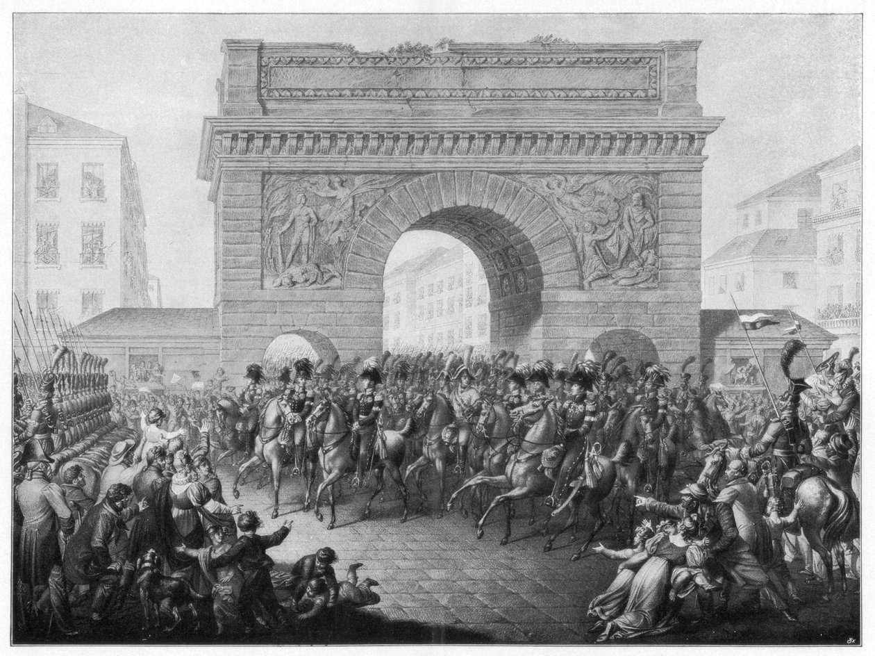 De geallieerden betreden Parijs, 31 maart 1814, 1900 door Unbekannt
