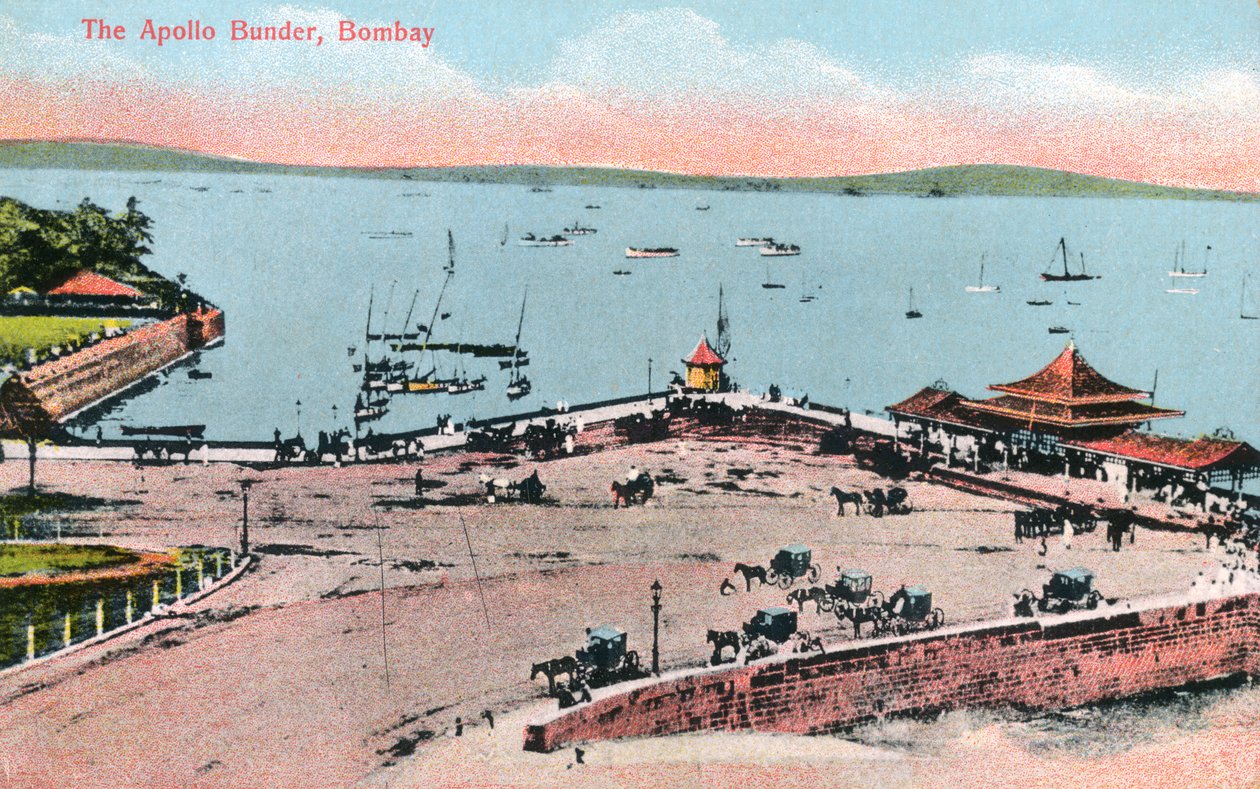 De Apollo Bunder, Bombay, India, begin 20e eeuw door Unbekannt