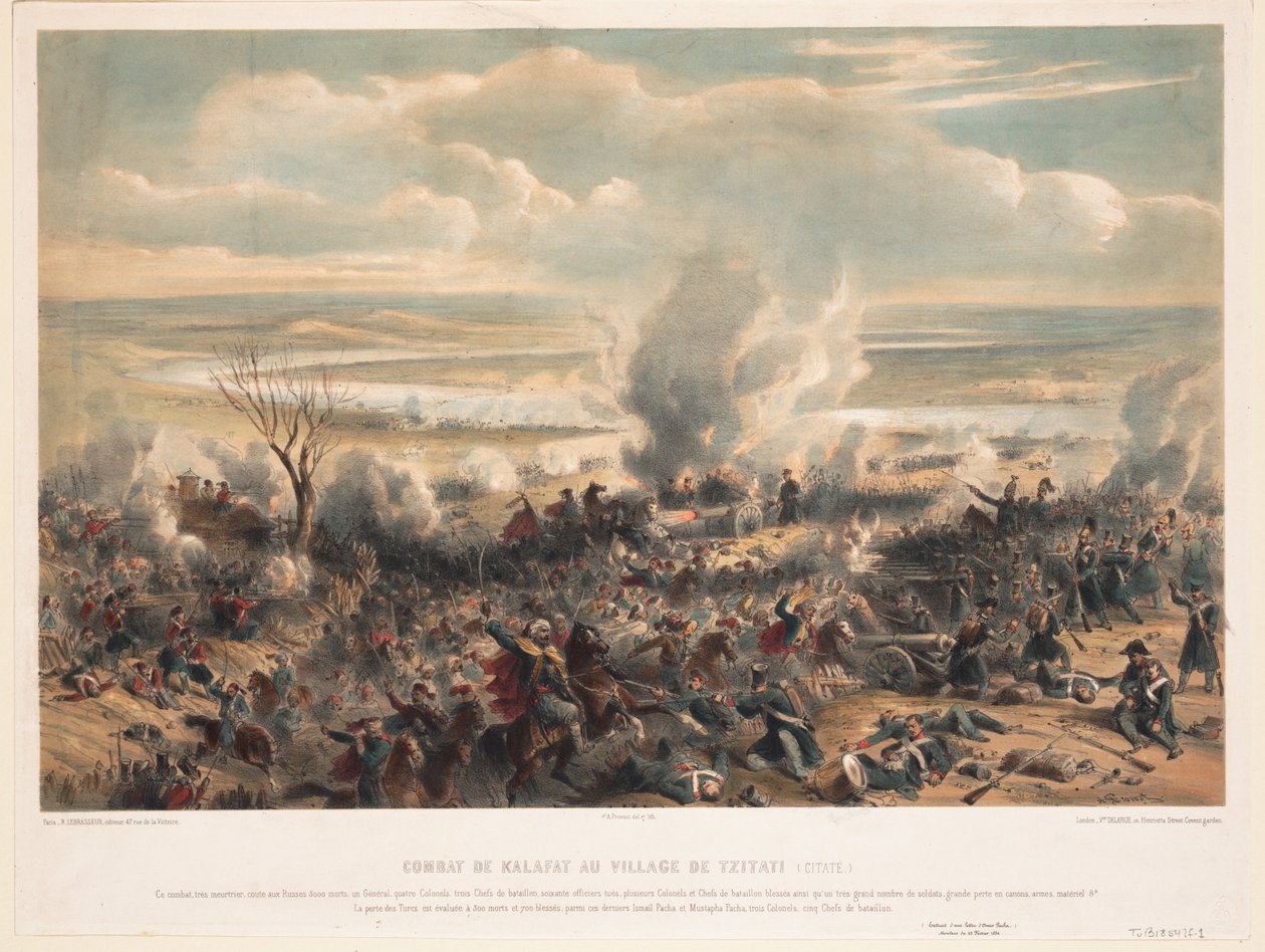 De Slag bij Calafat op januari 1854, 1854 door Unbekannt